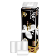 洁柔黑Face卷纸125g*12卷4层加厚卫生纸速溶不堵塞马桶厕纸无芯卷纸 12卷