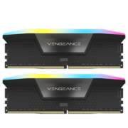 美商海盗船(USCORSAIR) 64GB(32G×2)套装 DDR5 6000 台式机内存条 复仇者RGB灯条 黑色