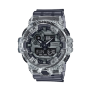 卡西欧（CASIO）手表G-SHOCK冰韧系列破冰行动透明灰防水运动男表送礼推荐 透明灰GA-700SK-1A