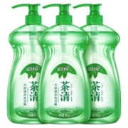 蓝月亮洗洁精1kg*3瓶 天然绿茶洗洁精家用果蔬餐具清洗官网囤货