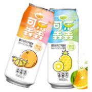可乐犇犇无糖碳酸饮料苏打气泡水 凤梨味500ml*5罐