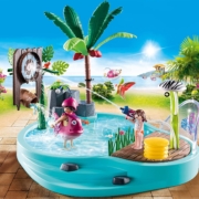 Playmobil 摩比世界 带注水器的趣味泳池 70610