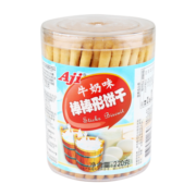 Aji 饼干 儿童零食 宝宝零食 棒棒形手指饼干 牛奶味220g/罐