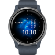 佳明（GARMIN）Venu 2 幻银蓝光学心率脉搏血氧音乐支付户外运动健身减肥手表
