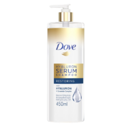 多芬（Dove）洗发水 玻尿酸柔顺洗发露450ml 神经酰胺 强韧滋养 清爽去屑