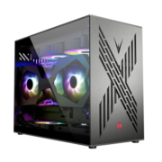雷匠 R-i5 MINI-ITX机箱 全侧透 钛金灰