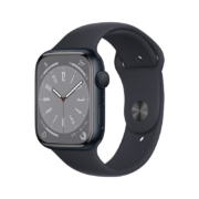 京东百亿补贴：苹果（Apple） 苹果手表s8 iWatch8 午夜色铝金属+午夜色运动款 GPS款41毫米