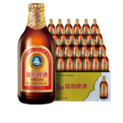 PLUS会员：TSINGTAO 青岛啤酒 小棕金 黄啤 296ml*24瓶 整箱装*2件