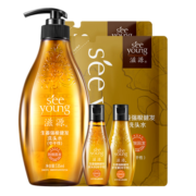 滋源生姜防脱育发洗发水套装无硅油强韧535ml+200ml*2+60ml*2中干