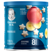 嘉宝(Gerber)宝宝零食婴儿辅食苹果香蕉星星泡芙49g