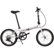 大行（DAHON） 青春版p8折叠自行车20寸8速成人超轻男女式单车KAC081 亮面白【转把，带马甲线】