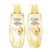 CLEAR 清扬 植觉强韧蓬松生姜养根韧发氨基酸洗护组套380ml+375ml洗发水 1件装