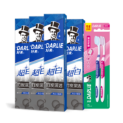 DARLIE好来(原黑人)超白竹炭深洁牙膏4支（共480g）+牙刷2支