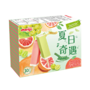 明治（meiji）芝芝西柚、芝芝葡萄雪糕  46g*10支 彩盒装