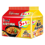 限地区、临近期：康师傅方便面 经典红烧牛肉面*5+番茄鸡蛋牛肉*1*6连包