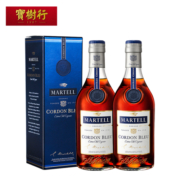 马爹利（MARTELL）蓝带 350ml*2 【2支装】宝树行 干邑白兰地 洋酒
