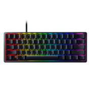 京东PLUS：RAZER 雷蛇 猎魂光蛛 迷你版 61键 有线机械键盘 黑色 雷蛇紫轴（段落光轴） RGB