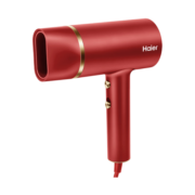 海尔（Haier）吹风筒家用大功率负离子家用恒温速干护发电吹风机 七夕情人节礼物送女友 HC51-2026 升级版朱雀红