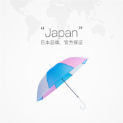 新低！WPC 轻量8骨长柄透明钻石雨伞 AD-0001