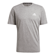 23日0点：adidas 阿迪达斯 男款短袖T恤 GT5558 中麻灰/白 A/XL