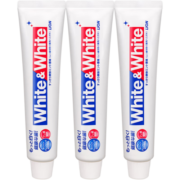 狮王（Lion)牙膏 white white150g成人美白牙膏 日本原装进口 150g*3支