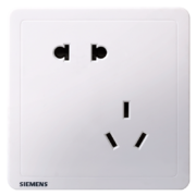 PLUS会员：SIEMENS 西门子 Adela致典系列 5UB14183NC01 斜五孔插座 雅白