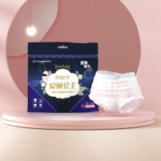 PLUS会员：全棉时代（PurCotton）奈丝公主超长夜用安睡裤（M-L码）1P/袋