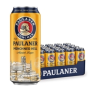 保拉纳（PAULANER ）慕尼黑大麦啤 500ml*24听 整箱装 德国原装进口