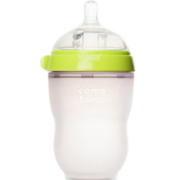 可么多么（COMOTOMO）奶瓶 宽口径硅胶奶瓶250ml 绿色