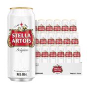 STELLA ARTOIS 时代 淡色拉格啤酒 黄啤 500ml*18罐 整箱装