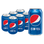 限地区、限学生:百事可乐 Pepsi 碳酸饮料 330ml*6罐*2件（12罐）