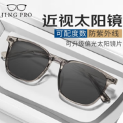 PLUS会员！JingPro 镜邦 1.67MR-7近视/偏光太阳镜（含散光）+超酷双梁飞行员镜框多款可选