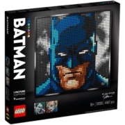 LEGO乐高艺术生活系列31205像素画蝙蝠侠像颗粒拼搭积木玩具礼物