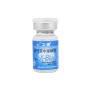 卫康 X-blue 高清高度数 透明近视隐形眼镜 年抛1片装 525度
