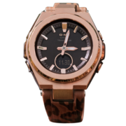 卡西欧（CASIO）手表 BABY-G G-MS系列太阳能动力豹纹印花女表 MSG-S200LP-5A