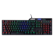 黑爵（AJAZZ）刺客Ⅱ合金机械键盘AK35i RGB 音量旋钮 曜石黑 黑轴 游戏 背光 办公 电脑 笔记本 吃鸡键盘
