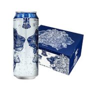 SNOWBEER 雪花 黑狮系列 11.8度 白啤 500ml*12听 整箱装