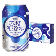 plus会员：依能 原味 无糖气泡苏打水饮料 330ml*24罐*2件