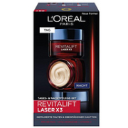 L'Oréal Paris 欧莱雅 Revitalift Laserx3 复颜光学紧致嫩肤去皱 日霜+晚霜套装50mL*2瓶