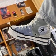 23日10点：CONVERSE 匡威 Chuck Taylor 70 Plus 2023年新款男女款拼接高帮休闲帆布鞋