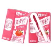 蒙牛mini小真果粒草莓味牛奶  散装125ml*16盒