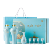西凤酒 国花瓷凤香型白酒青韵20年双支礼盒装陈酿48度 425ml*2瓶