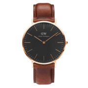 丹尼尔惠灵顿（DanielWellington）DW手表男士简约腕表40mm石英表时尚欧美表七夕送男友DW00100124