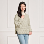 TANBOER 坦博尔 轻薄羽绒服女2023年新款时尚百搭显瘦菱格开衫外套TD236008 奶茶棕