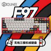 IQUNIX F97-涂鸦日记-红 机械键盘 三模热插拔客制化键盘 无线蓝牙游戏键盘 100键电脑键盘 cherry红轴RGB版