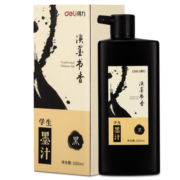 得力(deli)500ml特质浓墨 文房四宝书法国画绘画 毛笔书画字帖笔墨纸砚用墨大瓶精品墨水墨汁父亲节礼物74293