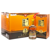 白云边 五星陈酿 浓酱兼香型白酒 50度 520ml*6瓶 整箱装（含礼品袋）