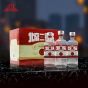 永丰牌北京二锅头 纯粮酿 红标 清香型白酒 42度  500ml*12瓶 整箱装 红标/500ml*12瓶