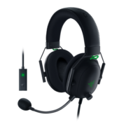 雷蛇 Razer 雷蛇旋风黑鲨V2-有线游戏耳麦+USB声卡 头戴式 电竞游戏 耳机麦克风 7.1环绕 听声辨位