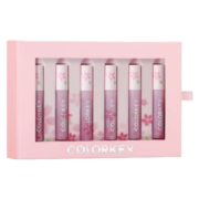 Color Key珂拉琪樱花限定丝绒空气唇釉礼盒迷你装 1g*6支 学生女生新品 樱花迷你唇釉礼盒6支装